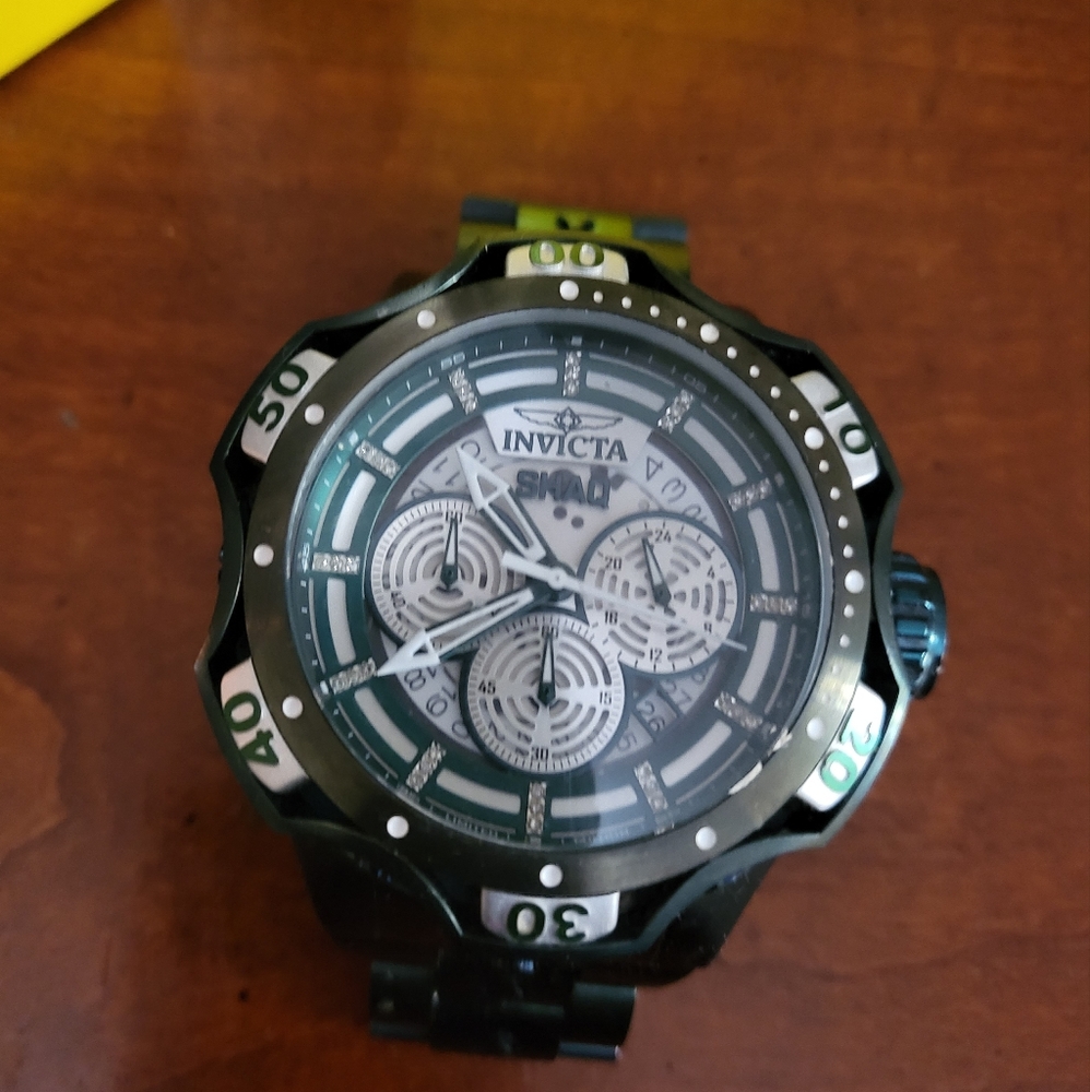 Invicta Shaq edition (Green) w/diamonds
